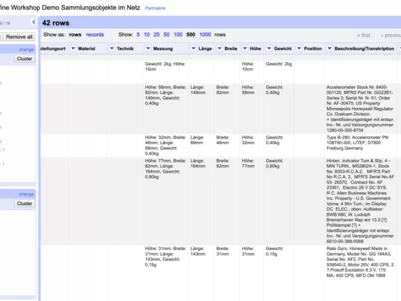Auftrennen strukturierter Informationen aus Zellen (Screenshot: Louise Tharandt).